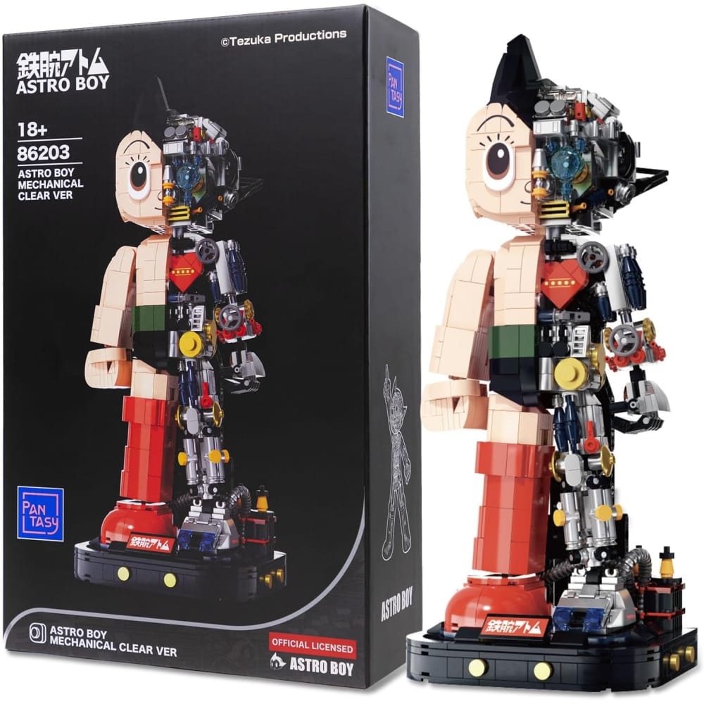 Brick Astro Boy -  Modelo detallado de construcción y exhibición con 1250 piezas